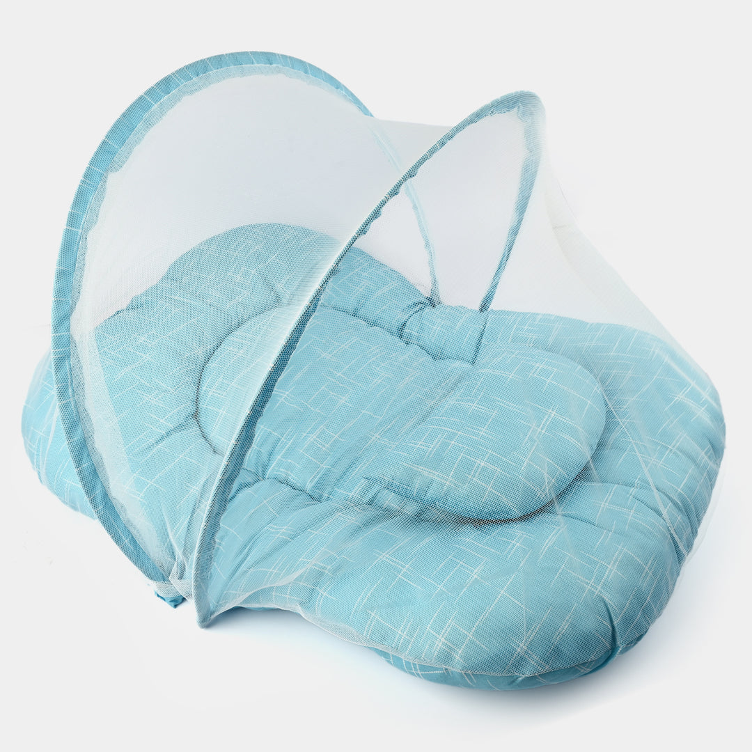 Baby Blue Baby Bed With Mosquito Net