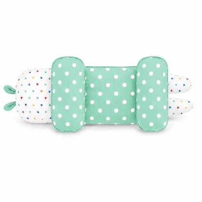 Adjustable Baby Head Shaping Pillow - Polka Dot - Green