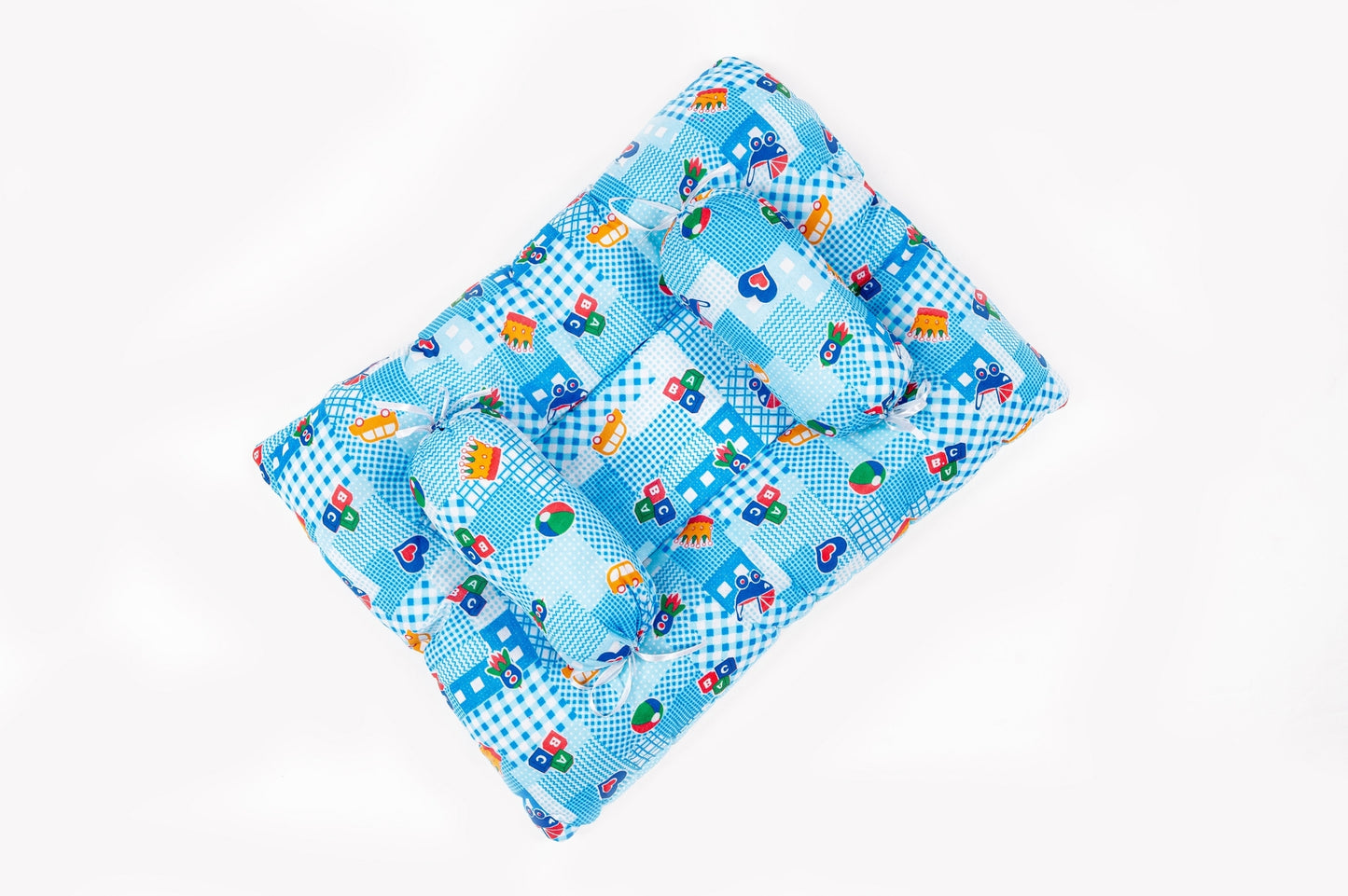 8-Piece Baby Bedding Set – Nursery Print - Ocean Blue