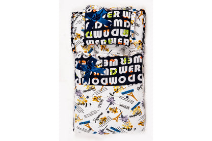 2-Piece Modern Baby Bedding Set – Travel Print