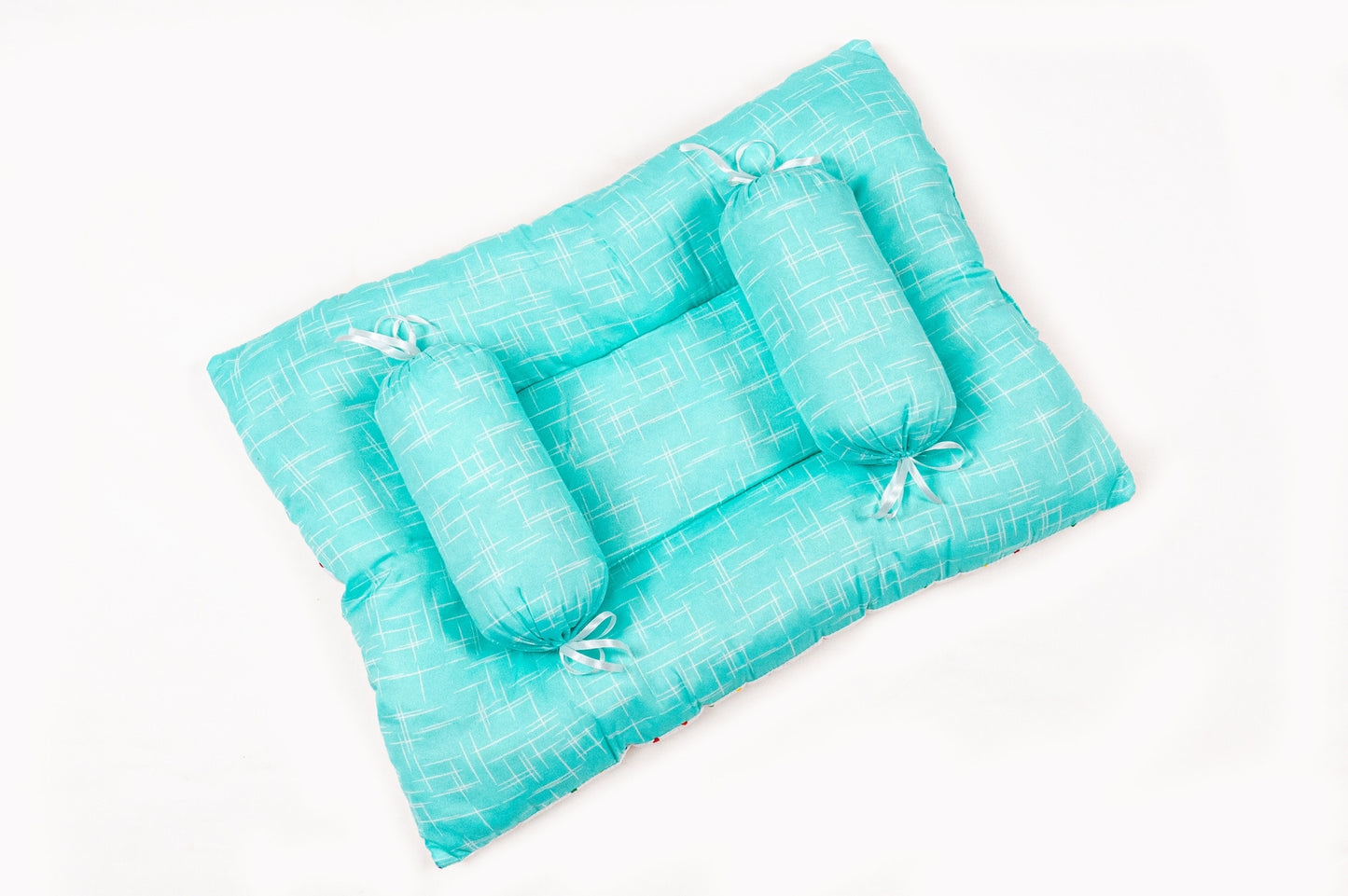 8-Piece Baby Bedding Set – Stripe Print - Bright Green