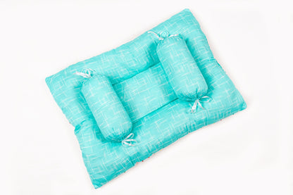 8-Piece Baby Bedding Set – Stripe Print - Bright Green