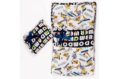2-Piece Modern Baby Bedding Set – Travel Print