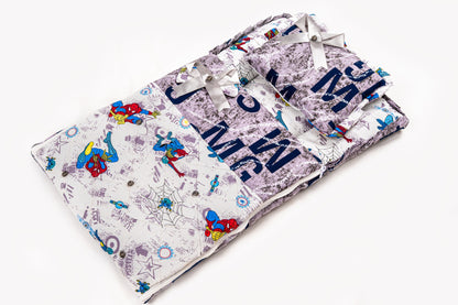 2-Piece Modern Baby Bedding Set – Spiderman Print