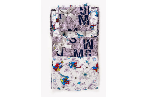 2-Piece Modern Baby Bedding Set – Spiderman Print