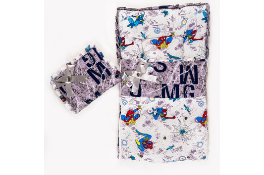 2-Piece Modern Baby Bedding Set – Spiderman Print
