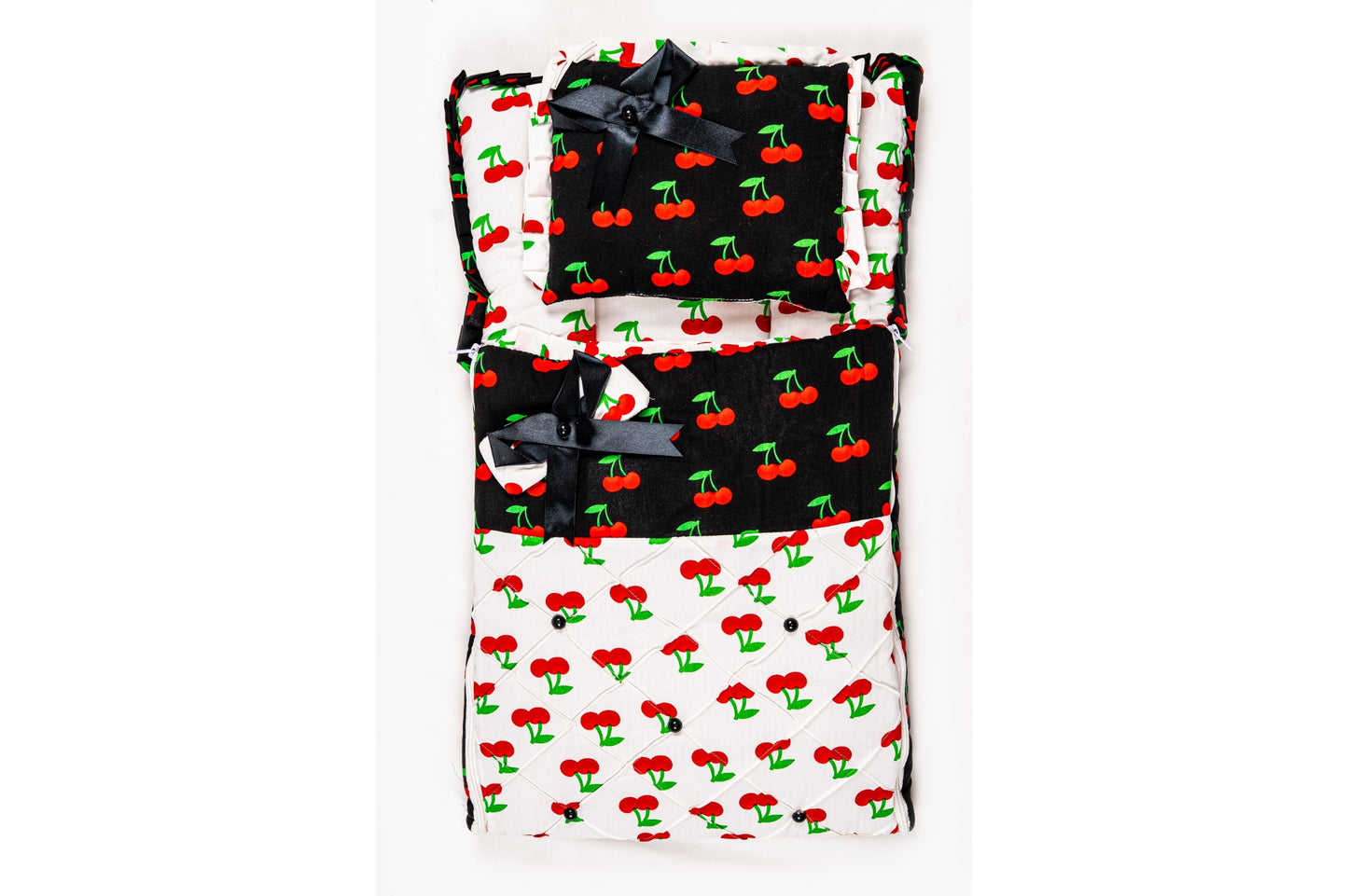 2-Piece Modern Baby Bedding Set – Cherry Print