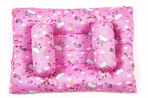 Luxury 8-Piece Baby Bedding Set - Cloud Print Pink