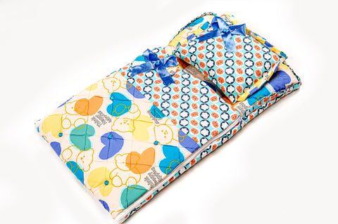 2-Piece Modern Baby Bedding Set – Teddy Bear Print