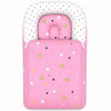 Baby Carry Nest with Pillow - Pink Star Print