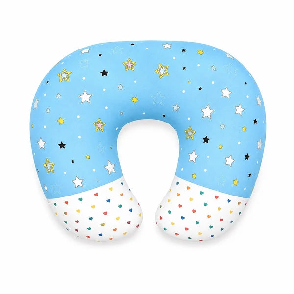 Baby Nursing Pillow – Star Print (Sky Blue)