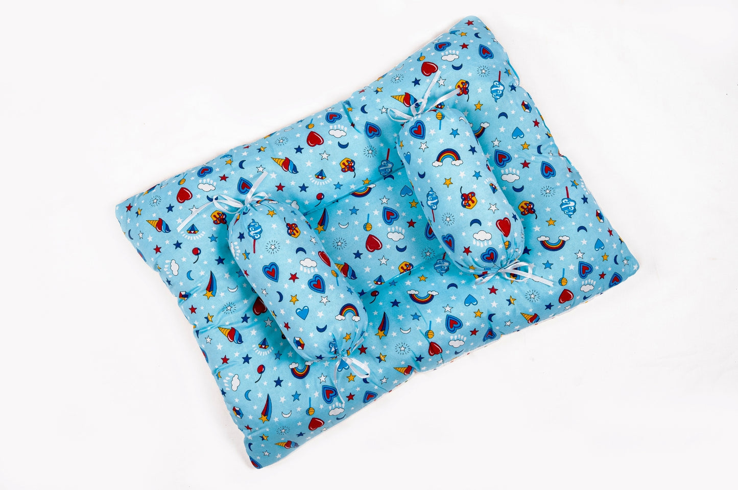 8-Piece Baby Bedding Set –  Colorful Watermelon Print - Blue