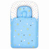 Baby Carry Nest with Pillow - Sky Blue Star Print