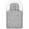 Baby Carry Nest with Pillow - Grey Star Print