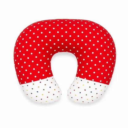 Premium Polka Dot Baby Nursing Pillow – Red