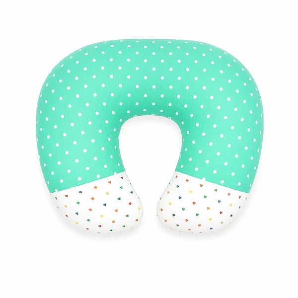 Premium Polka Dot Baby Nursing Pillow – Green