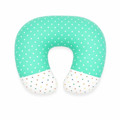 Premium Polka Dot Baby Nursing Pillow – Green