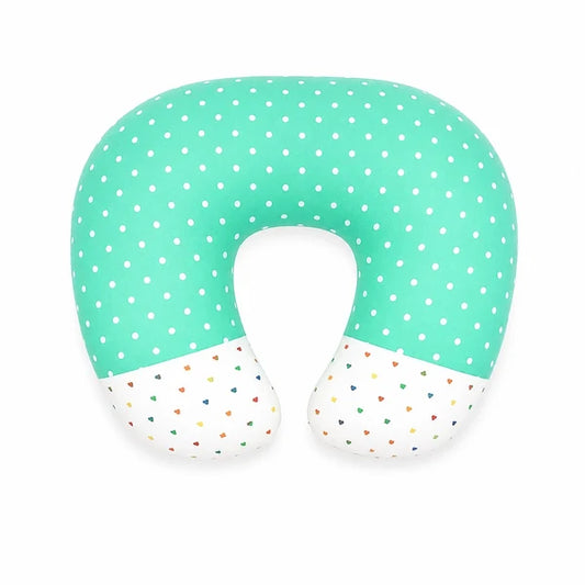 Premium Polka Dot Baby Nursing Pillow – Green
