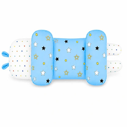 Adjustable Baby Head Shaping Pillow - Star - Sky Blue