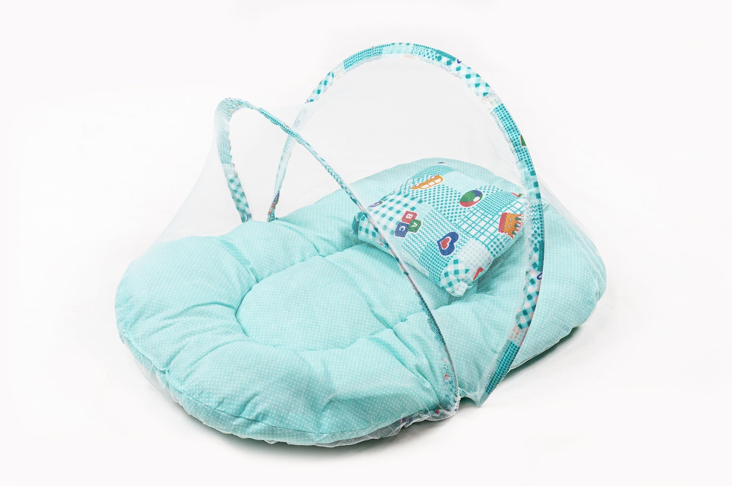 8-Piece Baby Bedding Set – Nursery Print - Blue