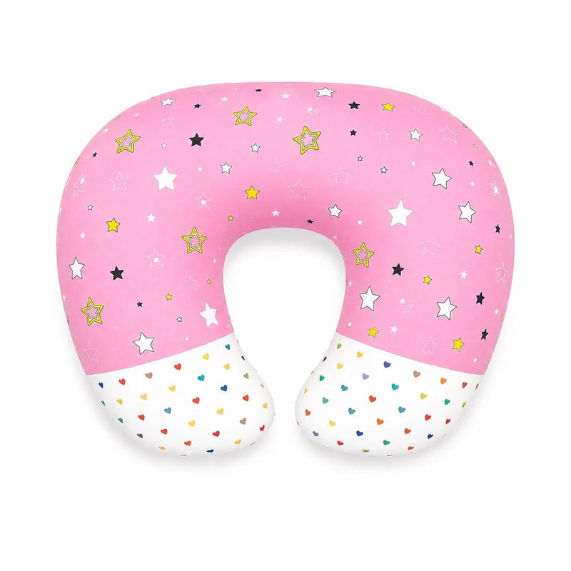 Baby Nursing Pillow – Star Print (Pink)