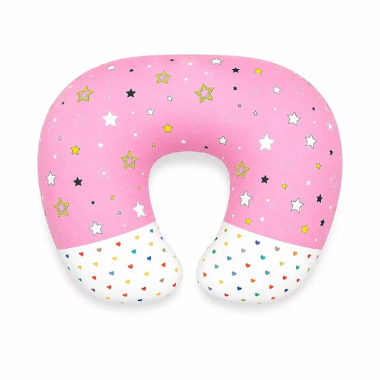 Baby Nursing Pillow – Star Print (Pink)
