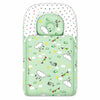 Baby Carry Nest with Pillow - Soft Green Cloud Print