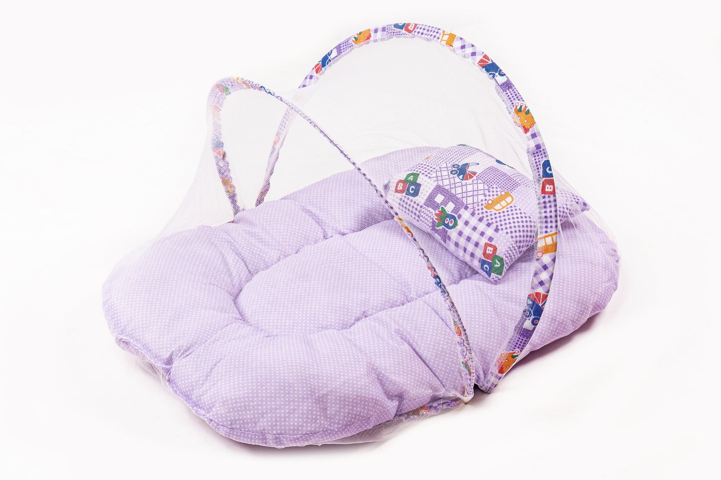 8-Piece Baby Bedding Set – Nursery Print - Light Purple