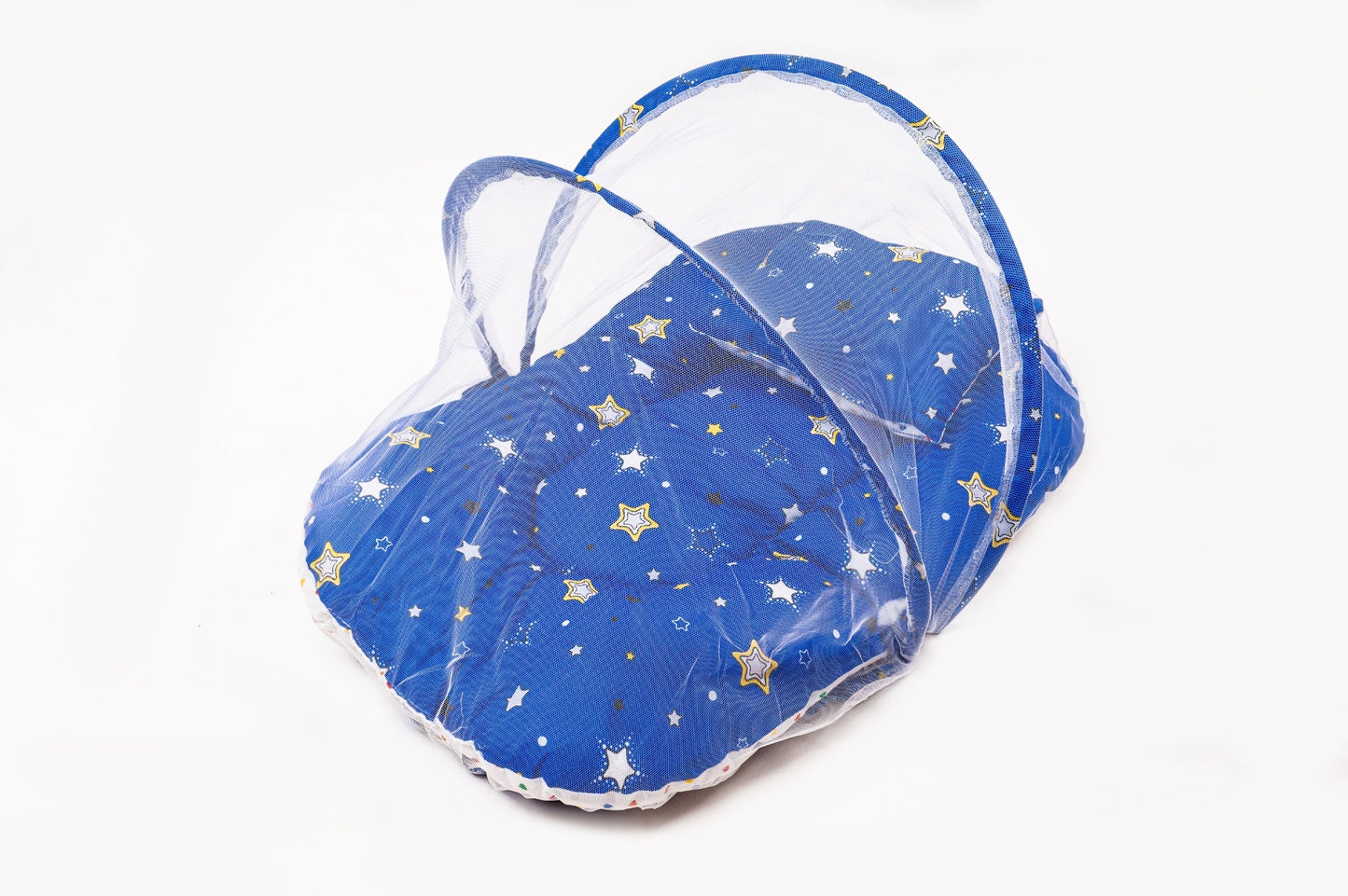8-Piece Baby Bedding Set – Starry Print - Navy Blue