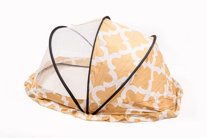 Yellow Foldable And Portable Mosquito Protection Net For Babies