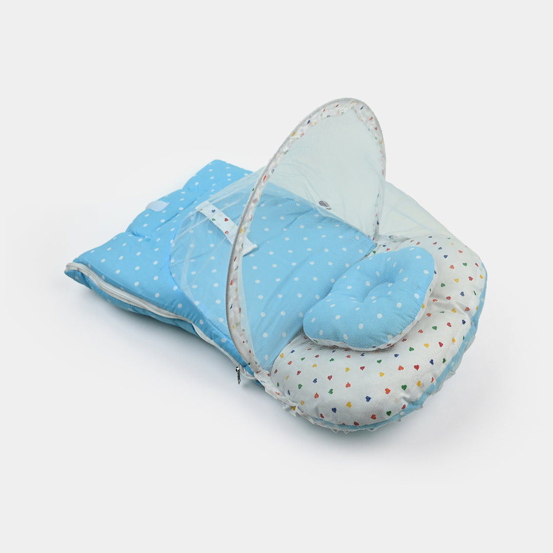 Sky Blue Carry Nest With Mosquito Net