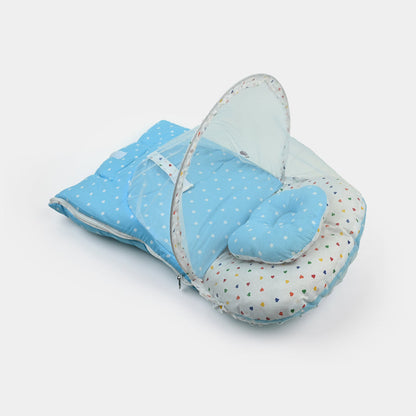 Sky Blue Carry Nest With Mosquito Net
