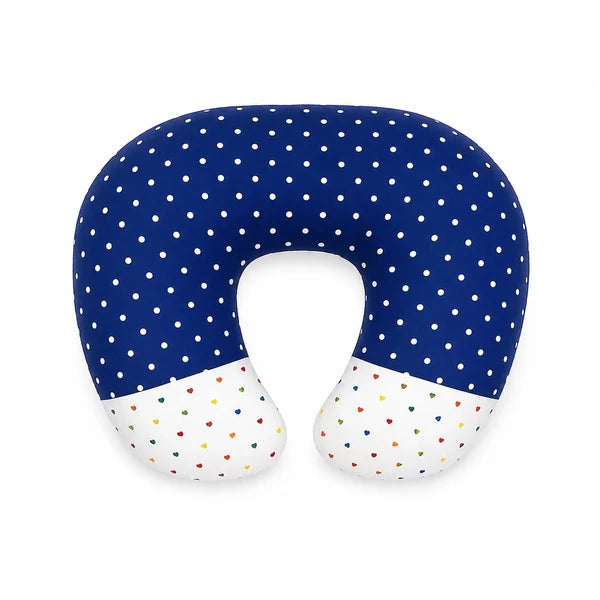 Premium Polka Dot Baby Nursing Pillow –Dark Blue
