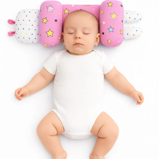 Adjustable Baby Head Shaping Pillow - Star - Pink