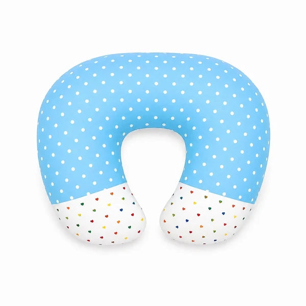 Premium Polka Dot Baby Nursing Pillow – Sky Blue
