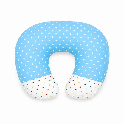 Premium Polka Dot Baby Nursing Pillow – Sky Blue