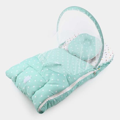 Pastel Green Carry Nest With Mosquito Net