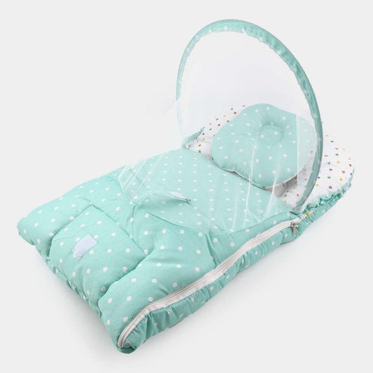 Pastel Green Carry Nest With Mosquito Net