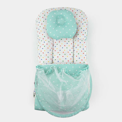 Pastel Green Carry Nest With Mosquito Net