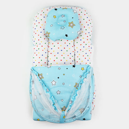 Light Blue Carry Nest With Mosquito Net