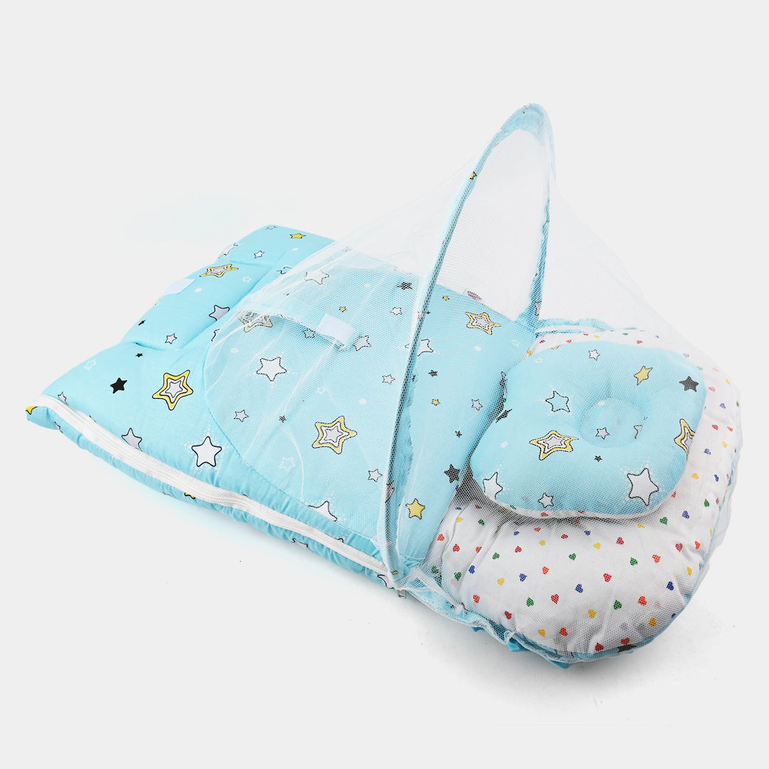 Light Blue Carry Nest With Mosquito Net