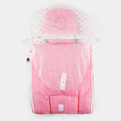 Pastel Pink Carry Nest With Mosquito Net
