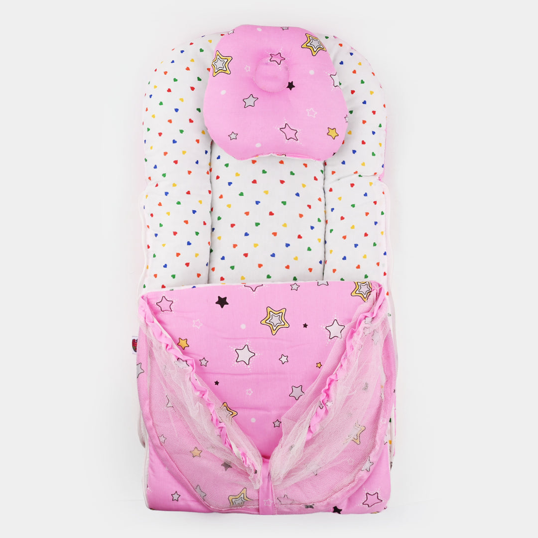 Pink Carry Nest With Mosquito Net