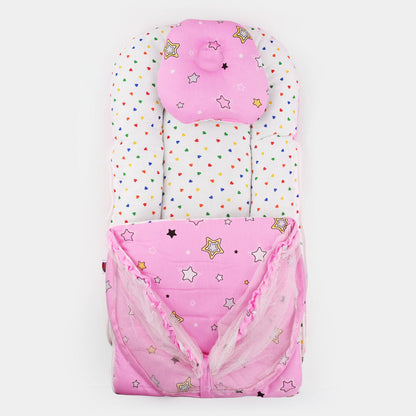 Pink Carry Nest With Mosquito Net