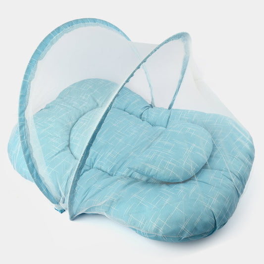 Baby Blue Baby Bed With Mosquito Net