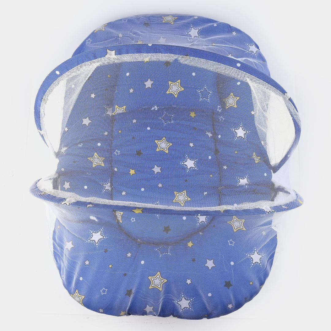 Starry Blue Baby Bed With Mosquito Net