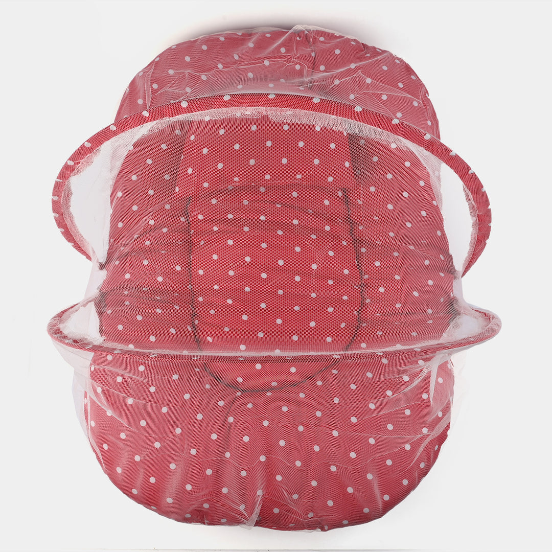 Red Baby Bed With Mosquito Net