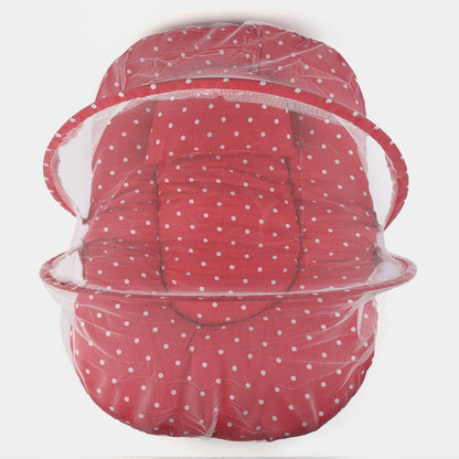 Red Baby Bed With Mosquito Net