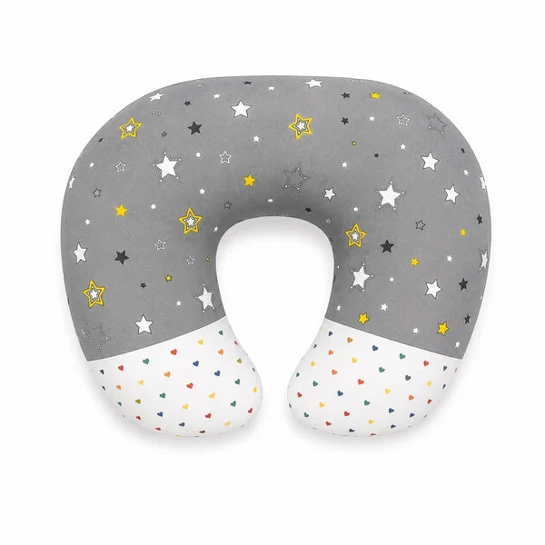 Baby Nursing Pillow – Star Print (Grey)