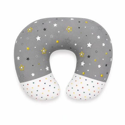 Baby Nursing Pillow – Star Print (Grey)